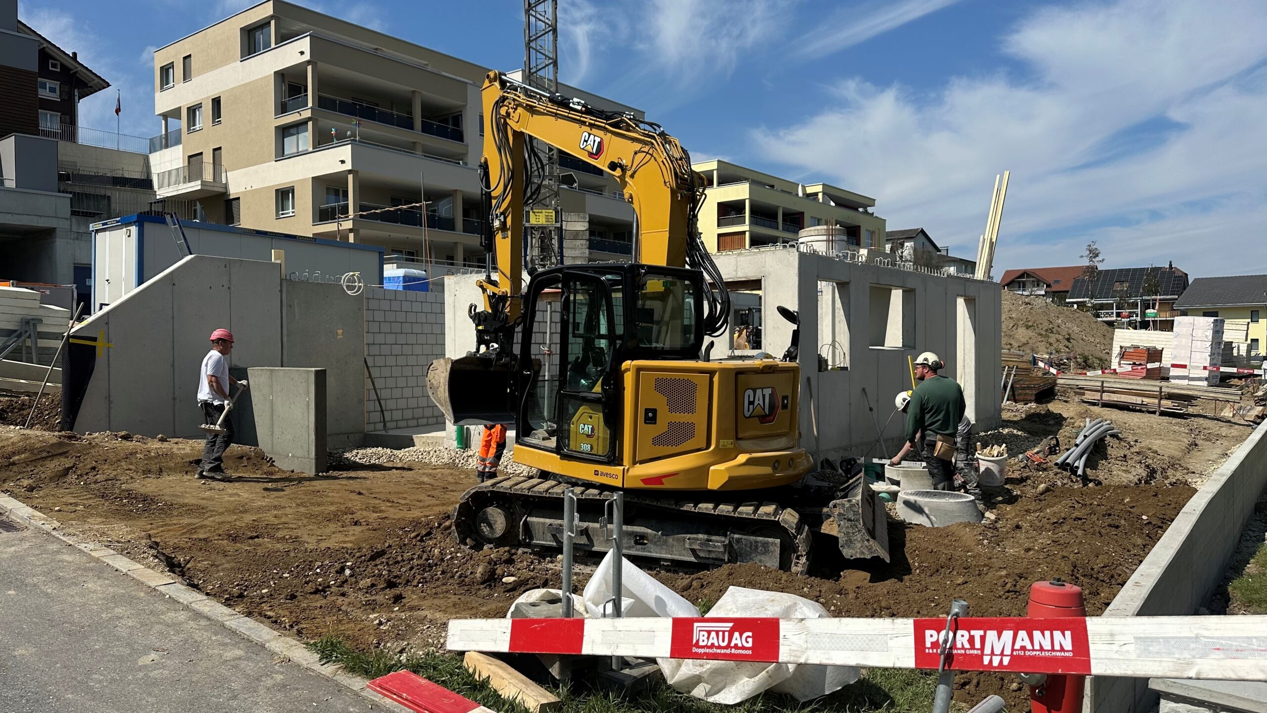 Home Teaserbild Baustelle Portmann Bau AG